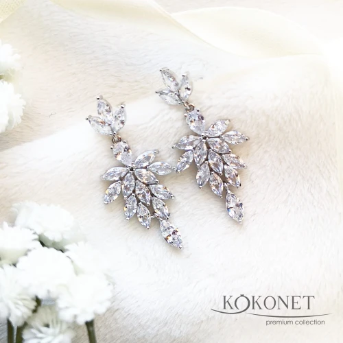 Kolczyki ślubne srebrne ASAI silver