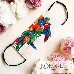 Maseczka papuga beż