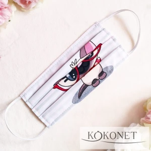 Maseczka dziecięca z kotkiem