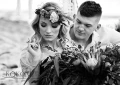 regulowana bransoletka srebrna z listkami ROSANA silver