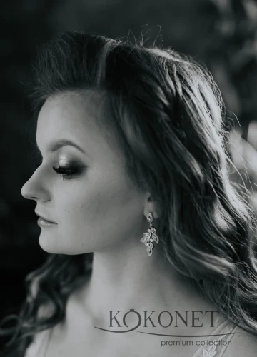 Kolczyki ślubne srebrne ELIZE silver