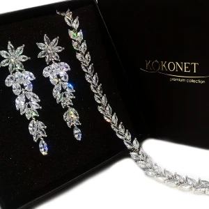 Komplet ślubny MOREE silver + ROSANA silver