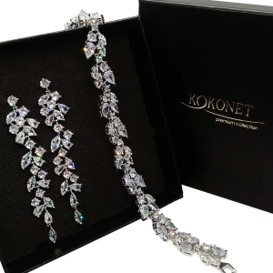 Komplet ślubny CHLOE silver + FLORAL silver