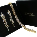 Komplet ślubny CHLOE gold + FLORAL gold