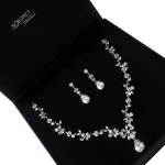 Komplet ślubny FLORAL silver