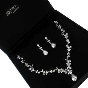 Komplet ślubny FLORAL silver