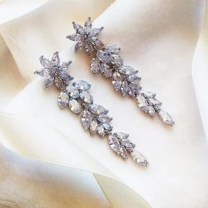 Kolczyki ślubne MOREE silver