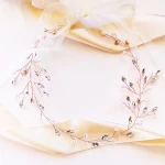 Gałązka ślubna z cyrkoniami rose gold