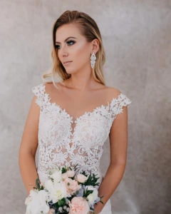 Kolczyki ślubne GLORY silver