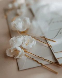 Kokówki kwiaty PEONY gold