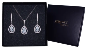 Komplet ślubny IVETTE silver