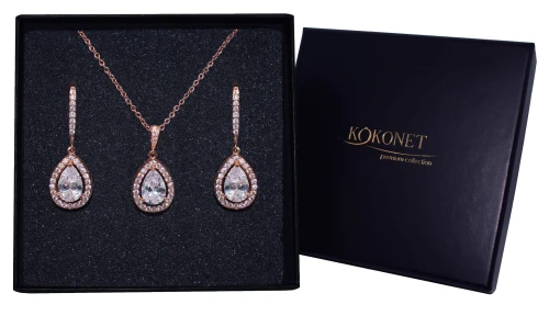 Komplet ślubny różowe złoto IVETTE rose