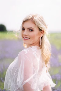 Kolczyki ślubne DEYDRA rose