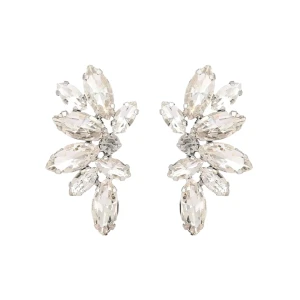 Kolczyki srebrne skrzydła z cyrkoniami