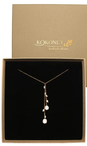 Naszyjnik ślubny z perłami ALLULA