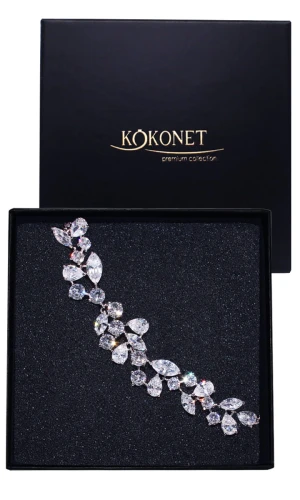 Bransoletka ślubna CHLOE silver