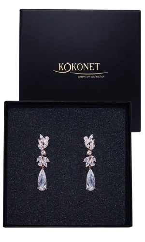 Kolczyki w stylu boho z cyrkoniami ROSIE rose