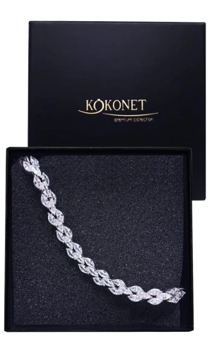 Bransoletka srebrna ślubna AFILADA silver