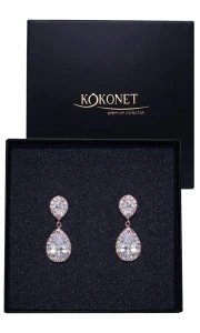 Kolczyki ślubne MIGDAL rose