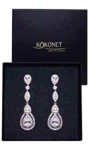 Kolczyki ślubne VIVIEN silver