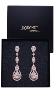 Kolczyki ślubne VIVIEN rose