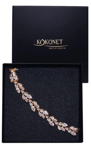 Bransoletka złota ślubna FLORAL gold