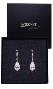 Kolczyki ślubne GRACE gold