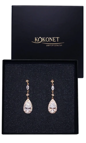 Kolczyki ślubne złote GRACE gold