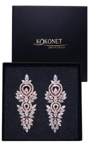 Kolczyki ślubne GLORY rose