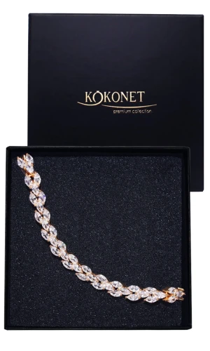 Bransoletka ślubna złota AFILADA gold