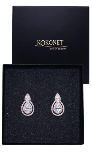 Kolczyki ślubne srebrne TALIA silver