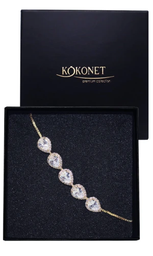 Bransoletka ślubna złota DROP gold