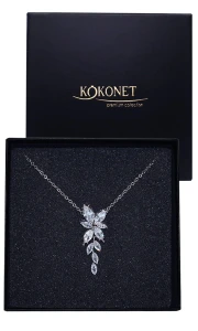 Naszyjnik ślubny FLORES silver