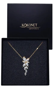 Naszyjnik ślubny FLORES gold