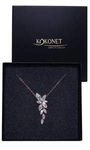 Naszyjnik ślubny FLORES rose