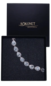 Bransoletka ślubna DROP II silver