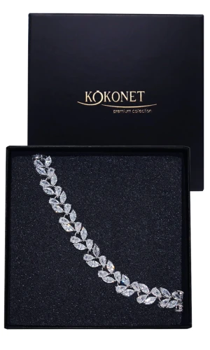 Bransoletka ślubna srebrna BLANCA silver