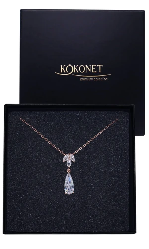 Naszyjnik ślubny różowe złoto ROSIE rose