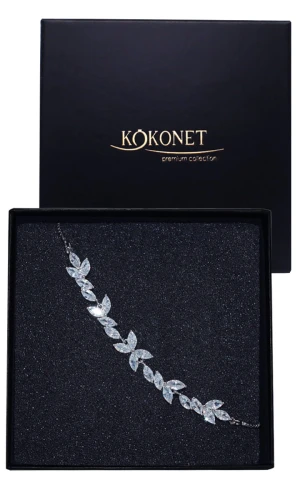 Bransoletka ślubna srebrna SEMI silver