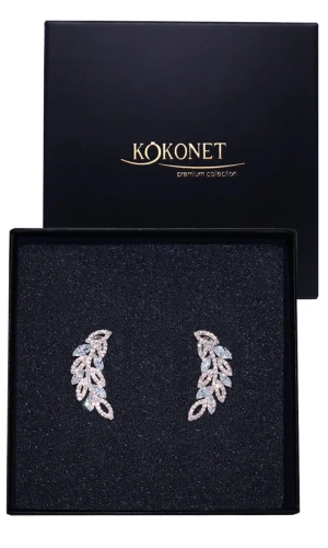 Kolczyki ślubne srebrne CLEO silver