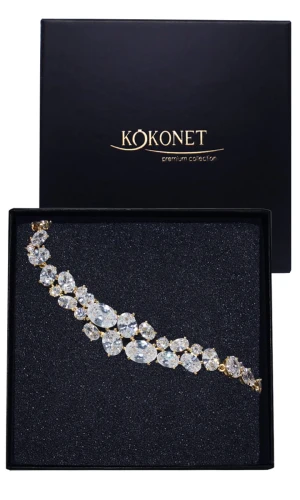 Bransoletka ślubna złota ANASTASIA gold