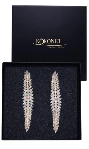 Kolczyki ślubne DEYDRA gold