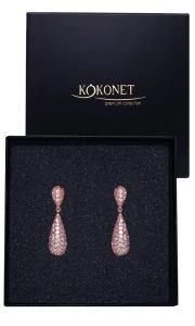 Kolczyki ślubne SAVA rose