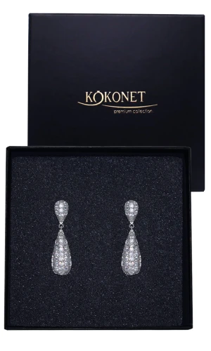 Kolczyki ślubne srebrne SAVA silver