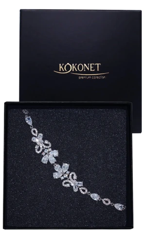 Bransoletka ślubna srebrna ESTERA silver