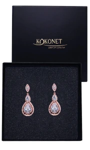 Kolczyki ślubne OLEA rose