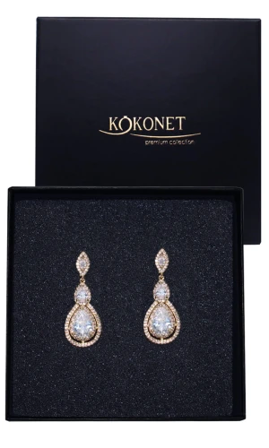 Kolczyki ślubne złote OLEA gold