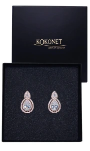 Kolczyki ślubne TALIA rose