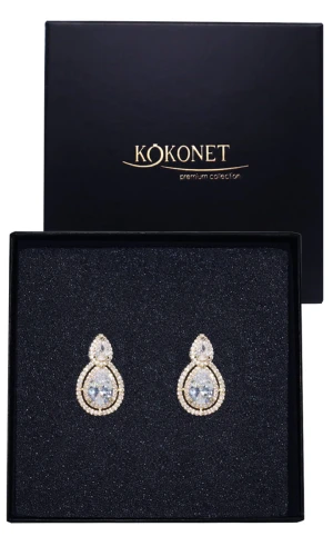 Kolczyki ślubne złote TALIA gold