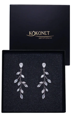 Kolczyki ślubne srebrne PEDRIA silver